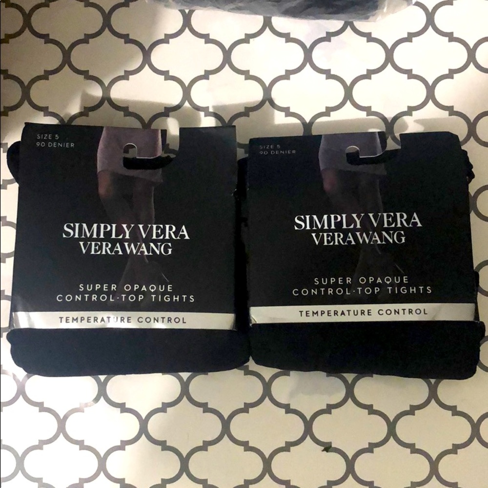 2 Vera Wang black tights